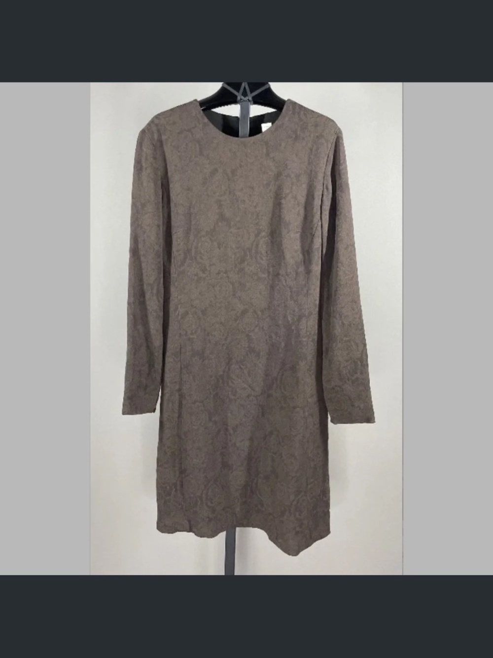 NEW J Crew Dress Womens 14 brown floral pencil sheath vintage preppy cocktail